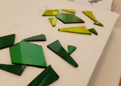 fused glass frog making