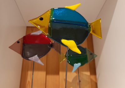 fused glass fishes