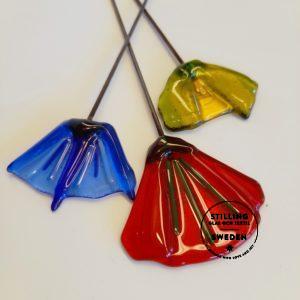 fused glass flowers