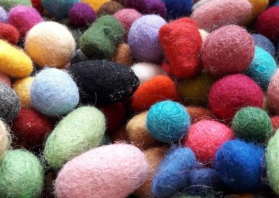 wool beads